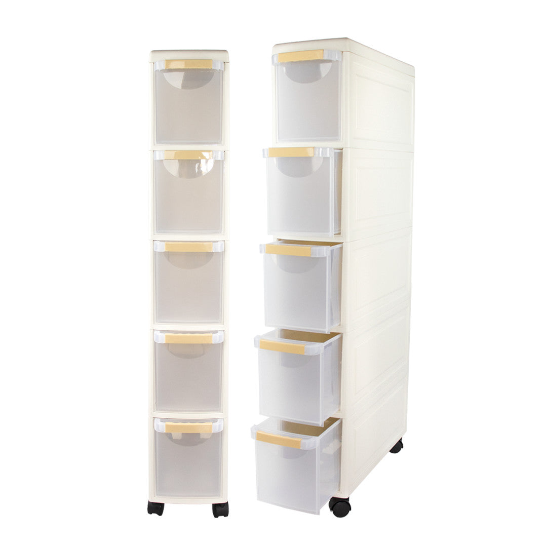 Gabinete Organizador con 5 Cajones y Ruedas