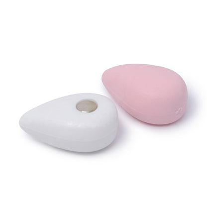 Set de 6 Imanes Figuras de Nube - Rosa con Blanco