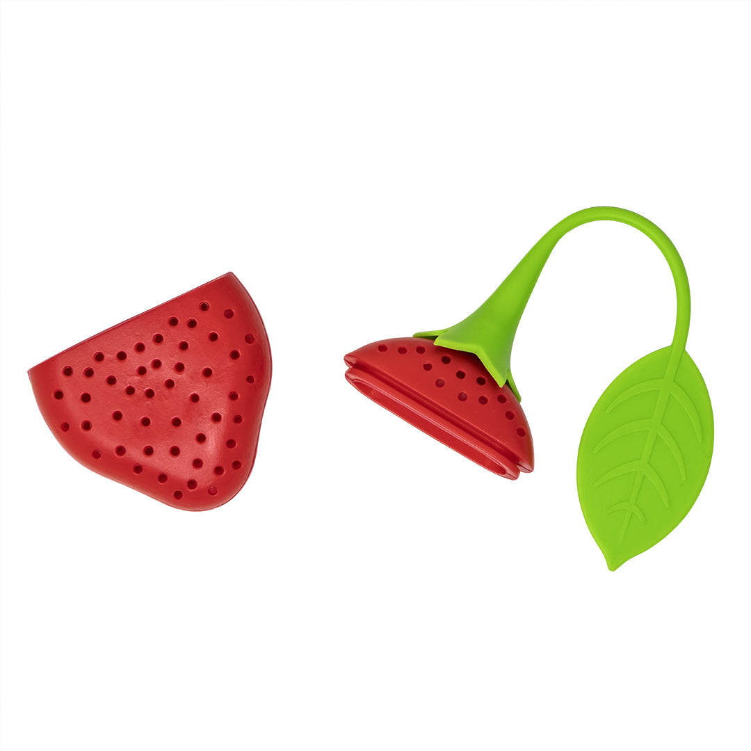 Infusor de Té Novedad Fresa de Silicona - Disfruta tu Té con un Toque Frutal, Divertido y Sostenible