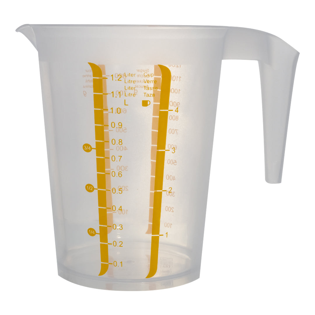 Jarra Medidora Transparente de 1.25 Litros
