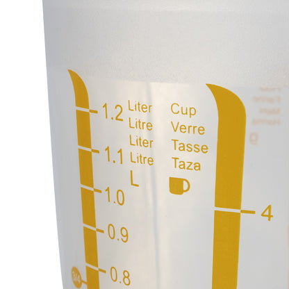 Jarra Medidora Transparente de 1.25 Litros