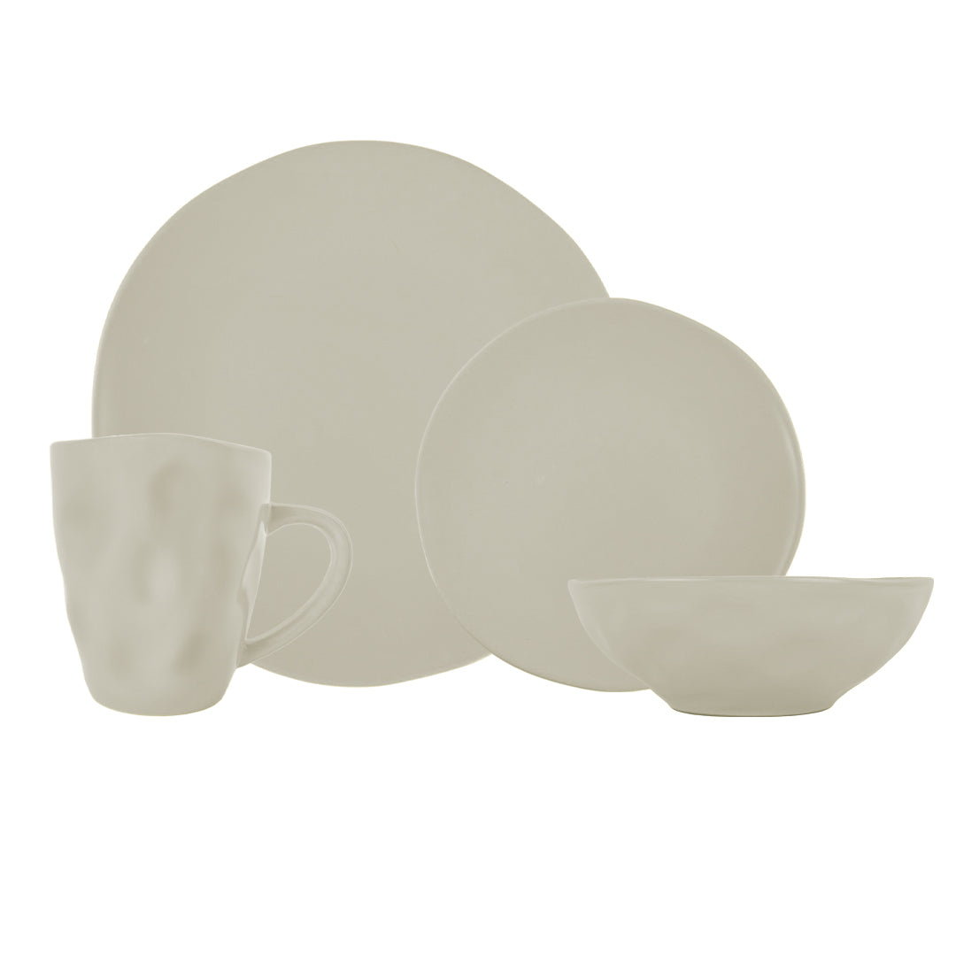 Vajilla TOVE Set Individual - Cerámica Beige 4 piezas