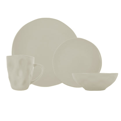 Vajilla TOVE Set Individual - Cerámica Beige 4 piezas