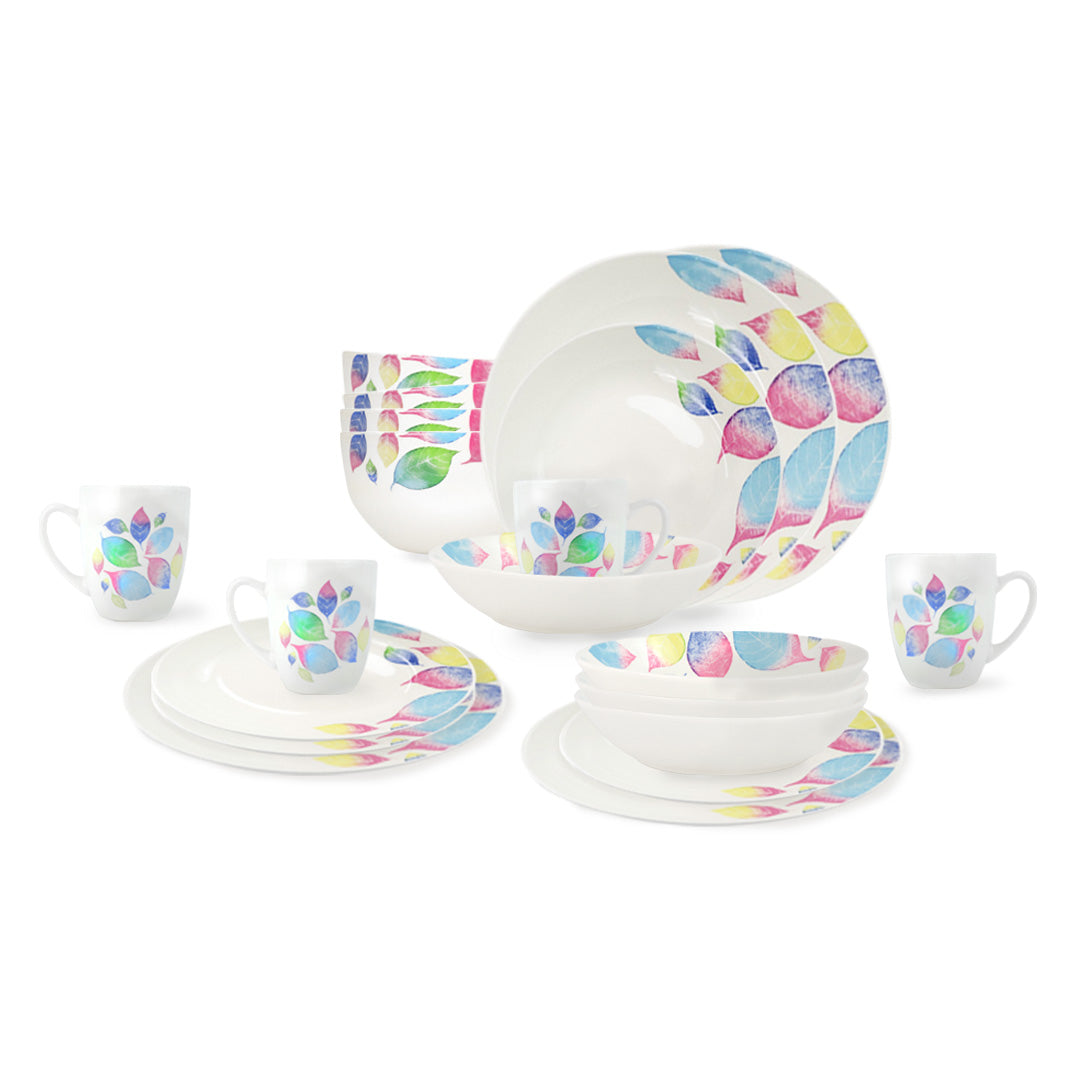 Vajilla Lövverk para 4 Personas - Cerámica Multicolor 20 piezas