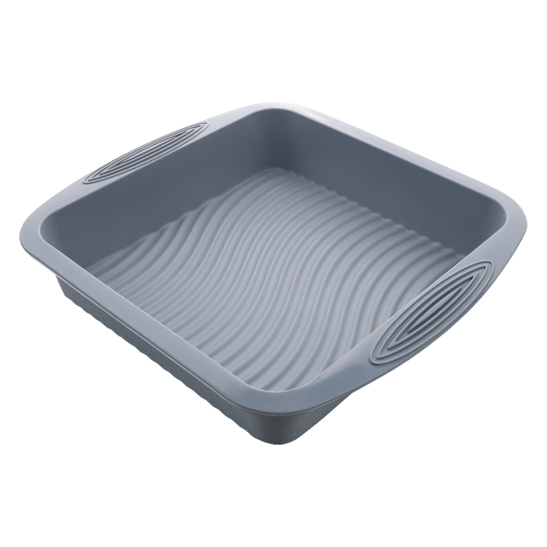 Molde Cuadrado para Pastel de Silicón - Gris