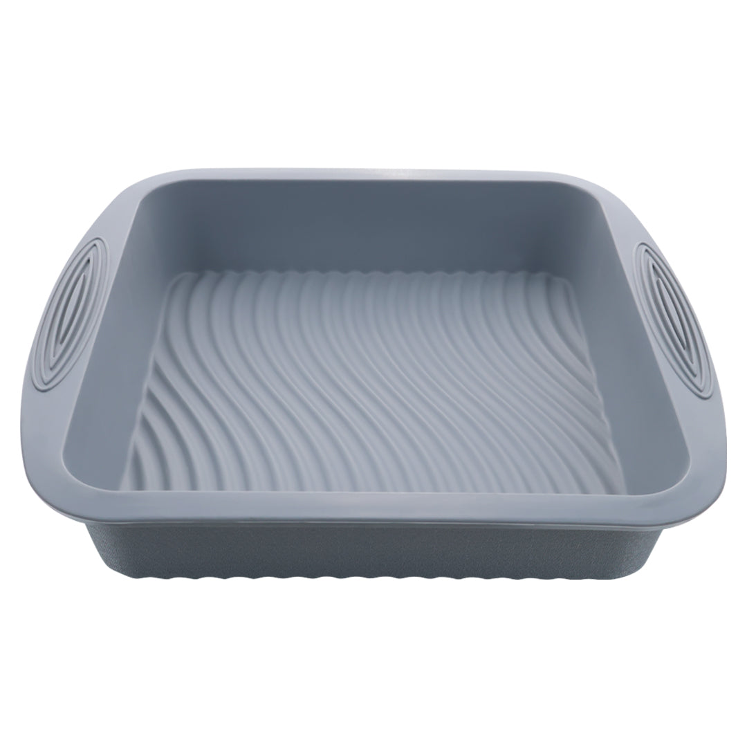 Molde Cuadrado para Pastel de Silicón - Gris