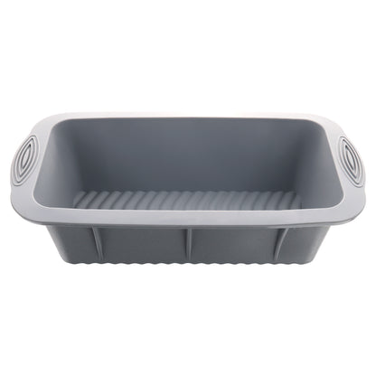 Molde Rectangular para Pastel de Silicón - Gris