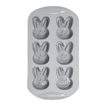 Molde de Plástico con Figura de Conejo - Gris