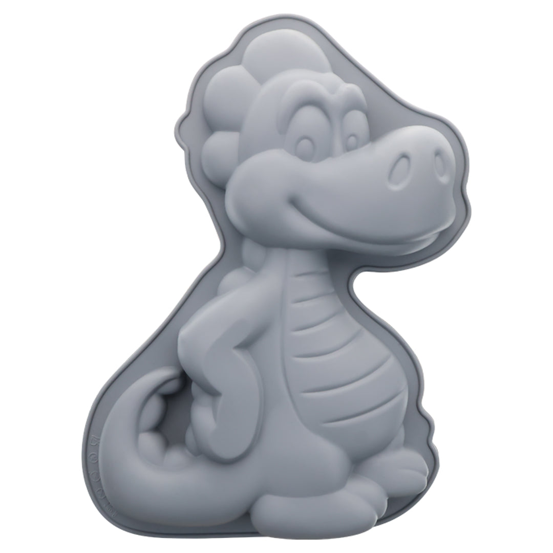 Molde de Plástico con Figura de Dinosaurio - Gris