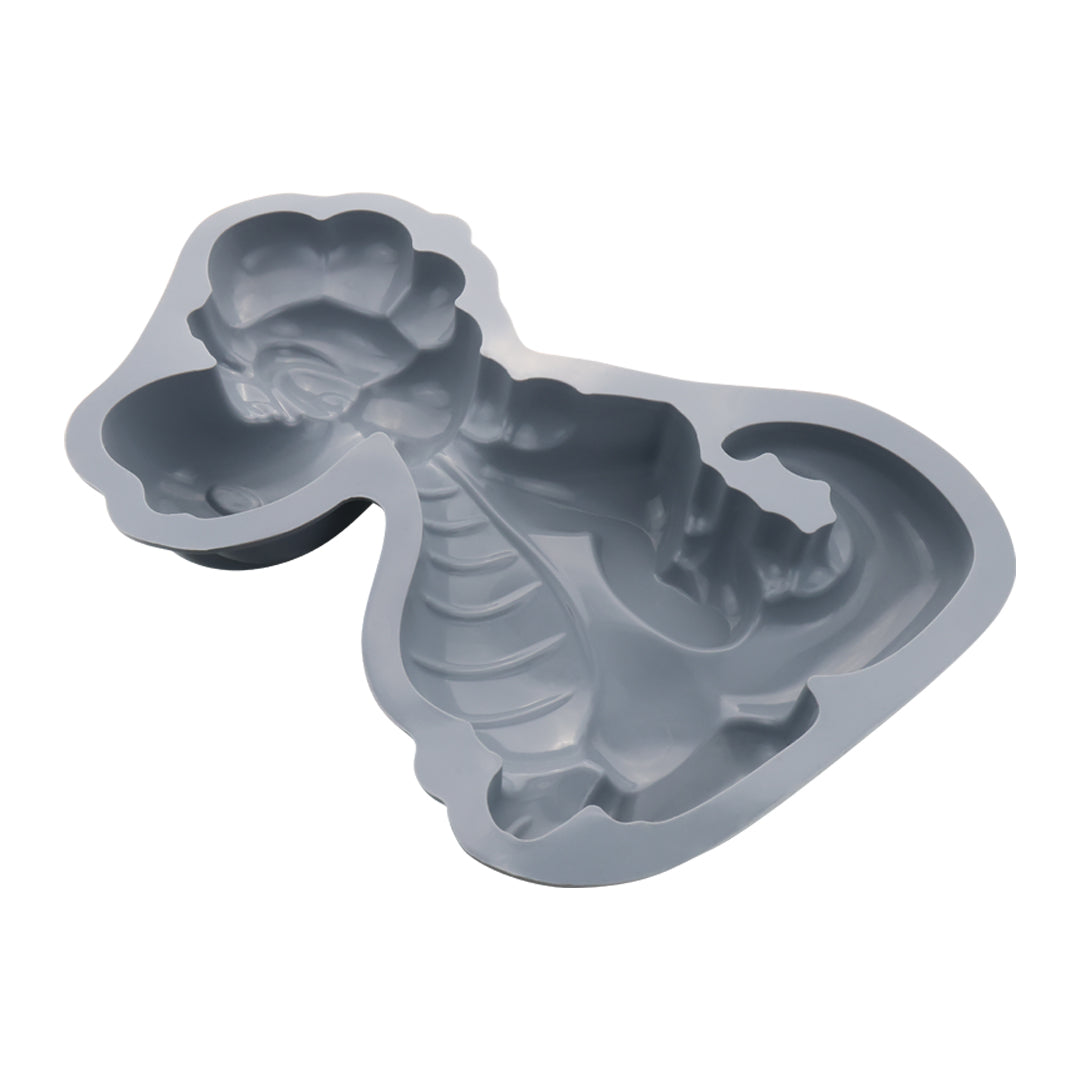 Molde de Plástico con Figura de Dinosaurio - Gris