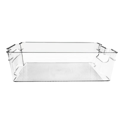 Organizador de refrigerador rectangular transparente - Mediano