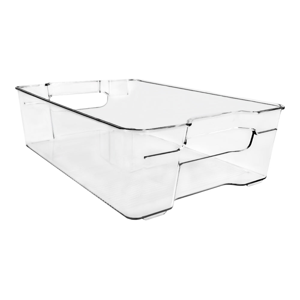 Organizador de refrigerador rectangular transparente - Mediano