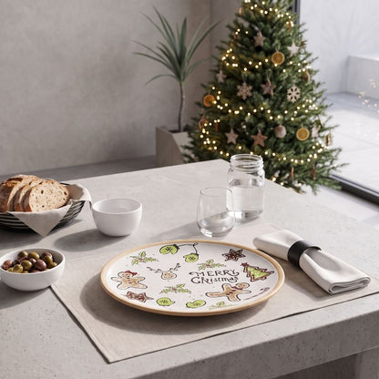 Plato de Cerámica Merry Christmas - Ø22.5 cm.