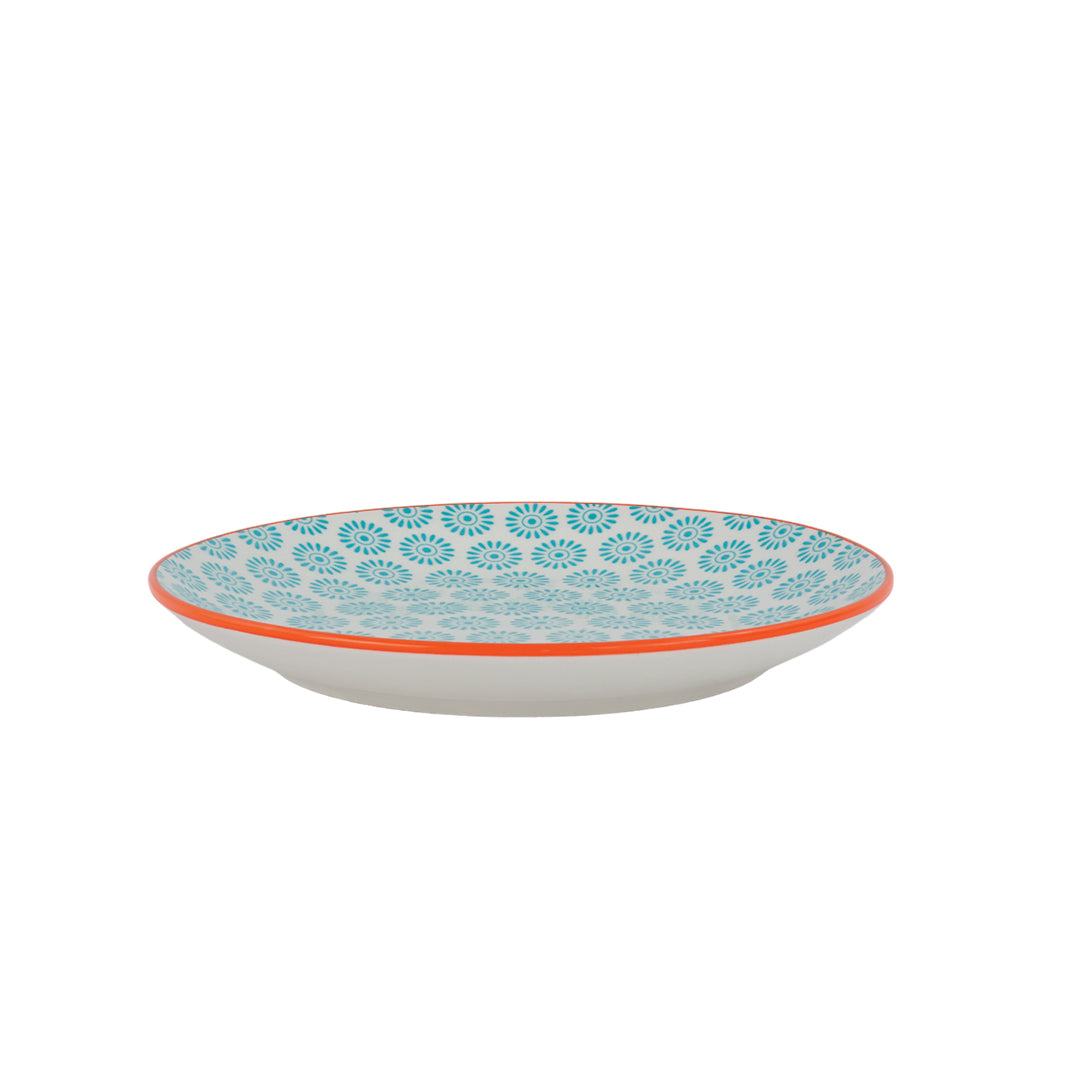 Plato de Comida Mándala Verde - 19 cm