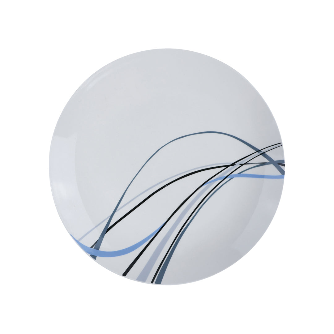 Vajilla Linnéa Set Individual - Cerámica Azul/Blanca 4 piezas