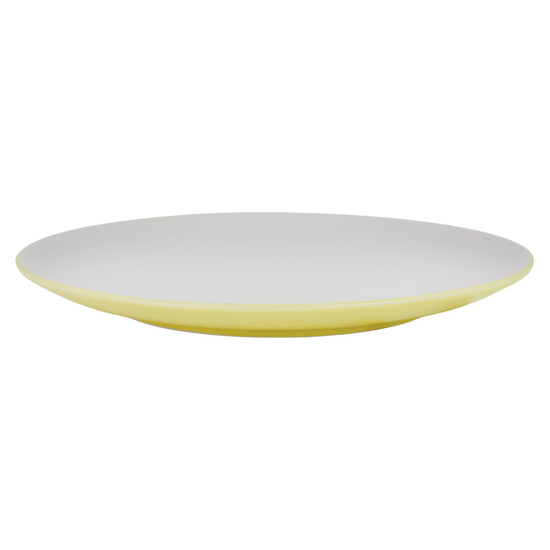 Vajilla Elin para 4 Personas - Cerámica Amarillo/Blanco 16 piezas