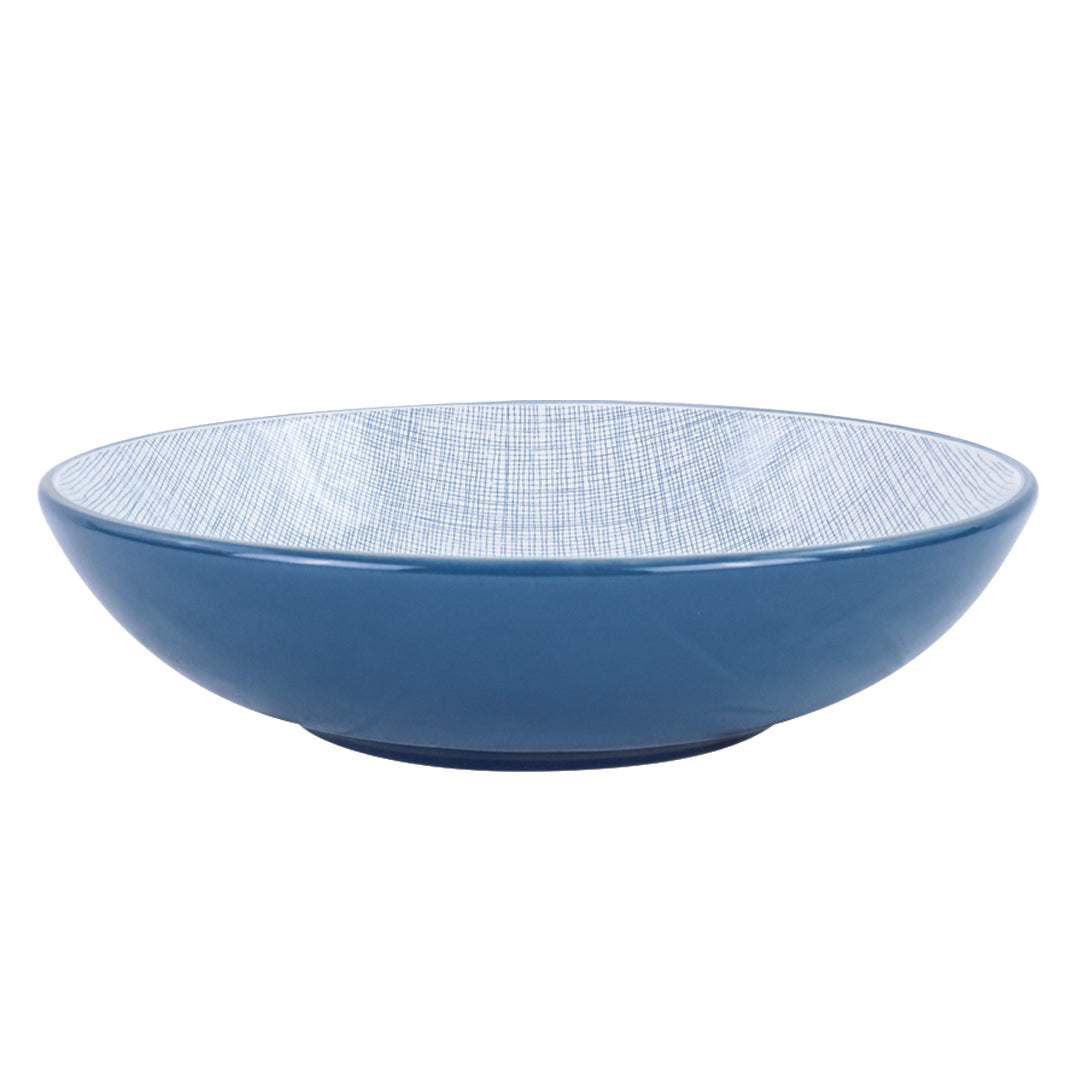 Vajilla ISELIN para 6 Personas - Cerámica Azul 24 piezas