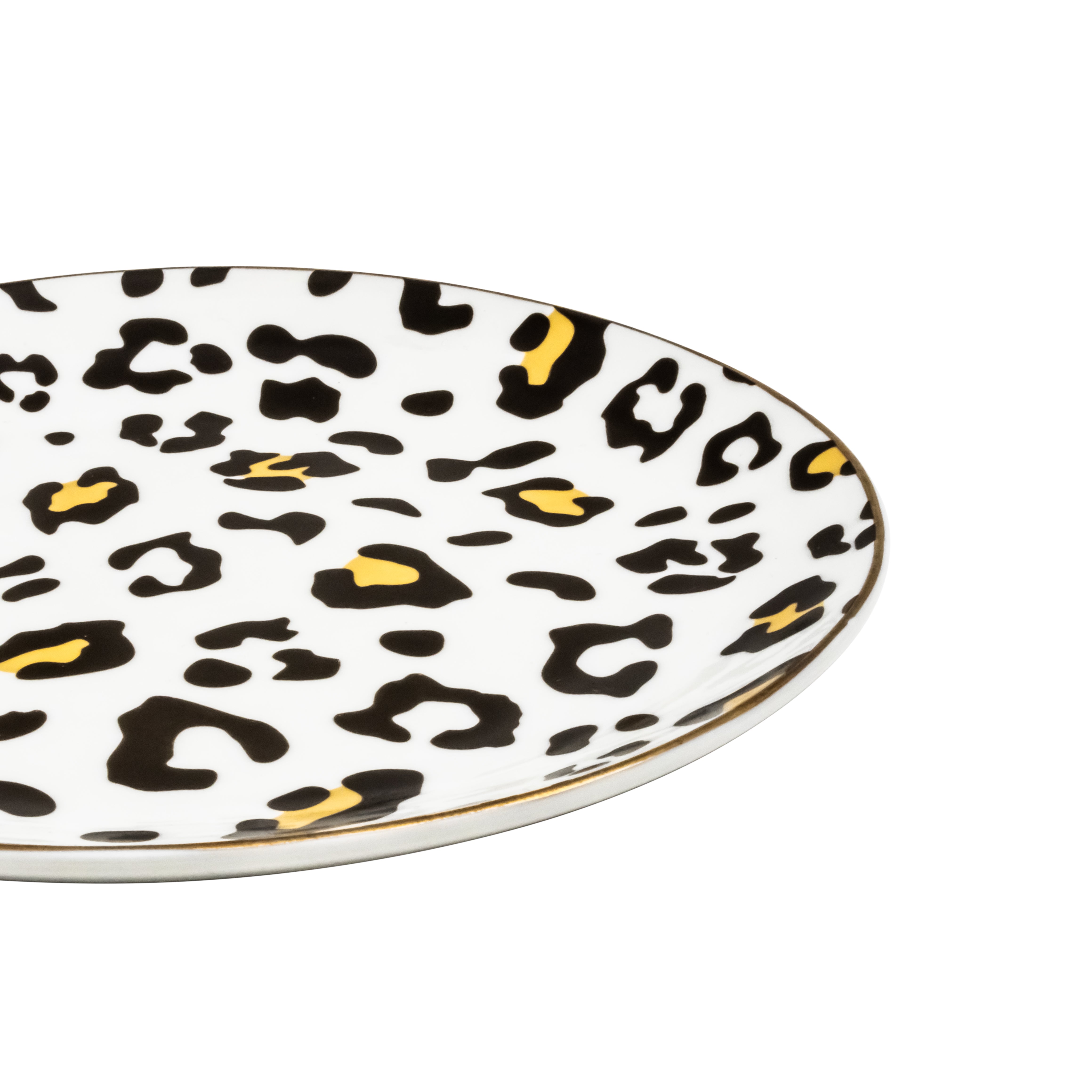 Vajilla Animal Print Set Individual - Cerámica Estampada 4 piezas