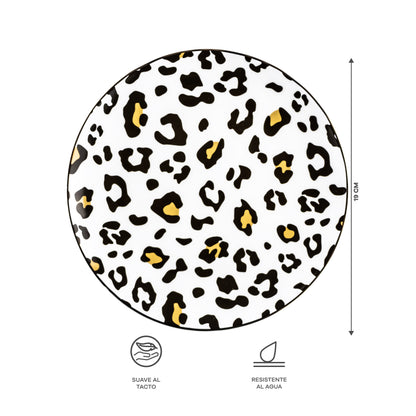 Vajilla Animal Print Set Individual - Cerámica Estampada 4 piezas