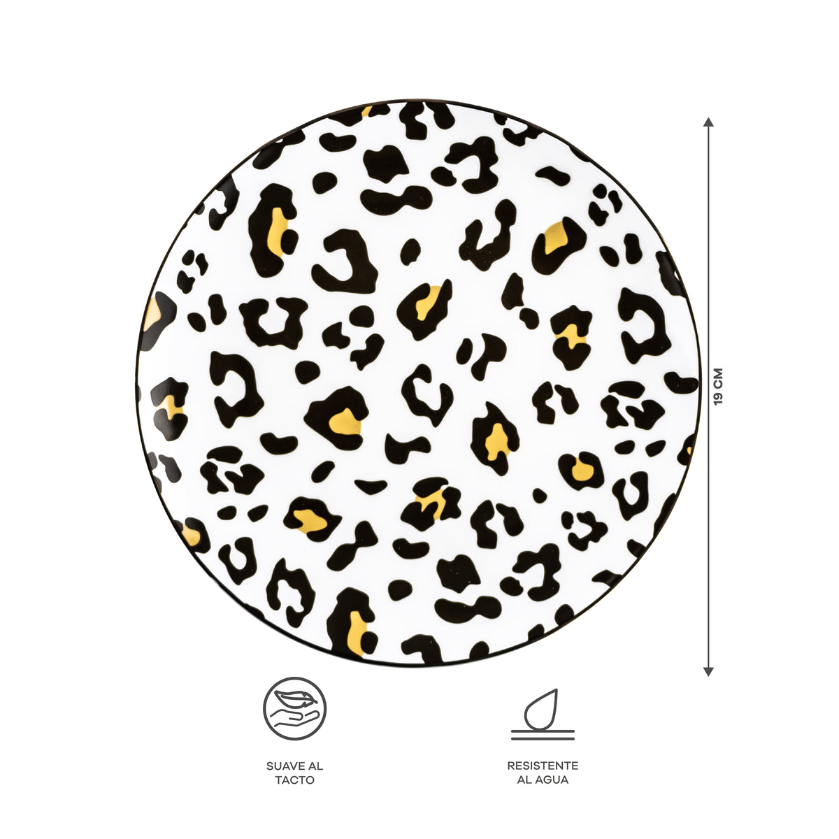 Vajilla Animal Print Set Individual - Cerámica Estampada 4 piezas