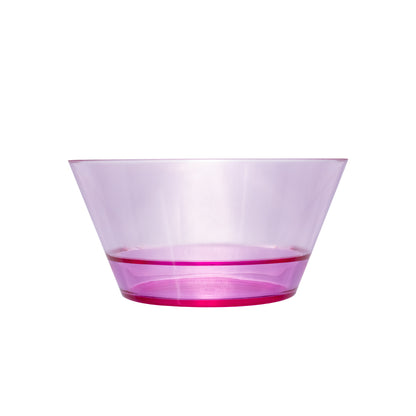 Plato Hondo Transparente Rosa 15 cm