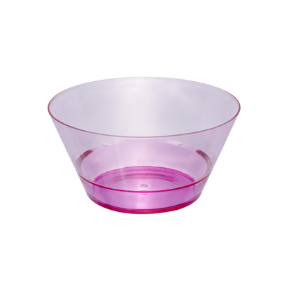 Plato Hondo Transparente Rosa 15 cm