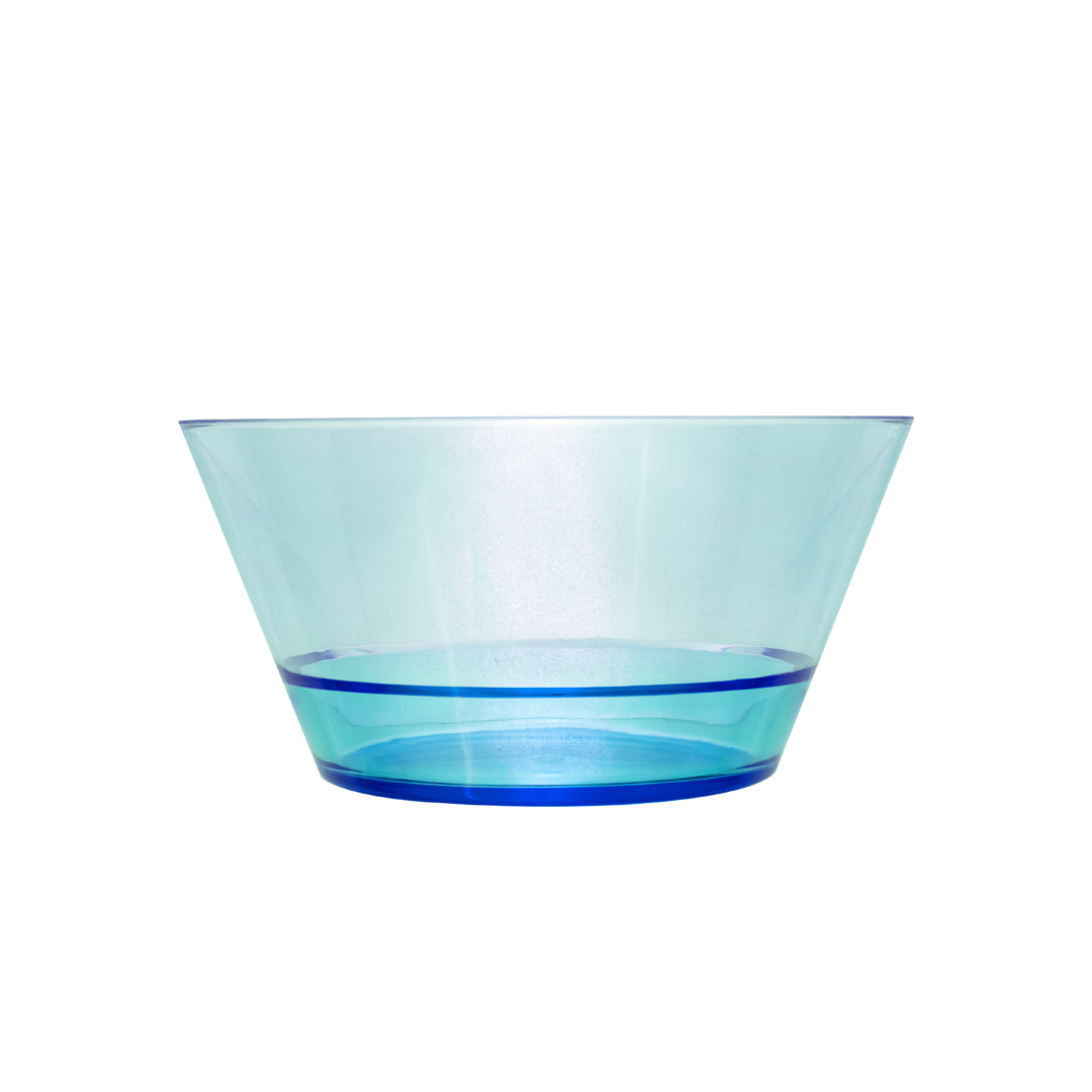 Plato Hondo Transparente Azul 15 cm