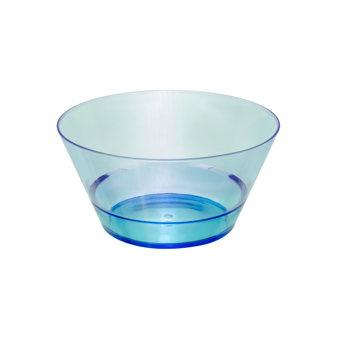 Plato Hondo Transparente Azul 15 cm