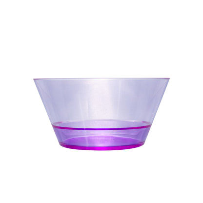 Plato Hondo Transparente Morado 15 cm
