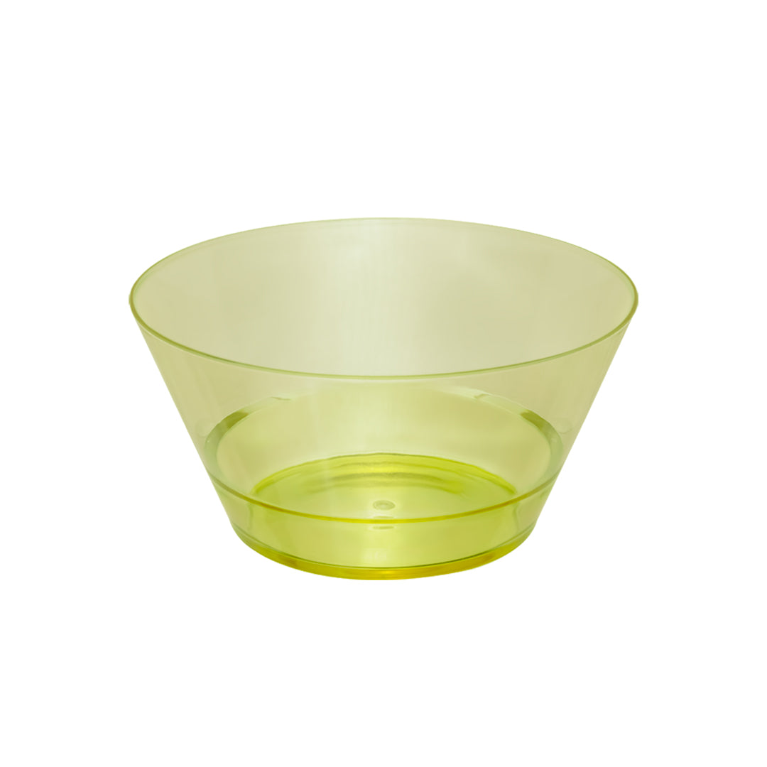 Plato Hondo Transparente Amarillo - 15 cm