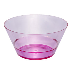 Plato Hondo Transparente Rosa - 22 cm
