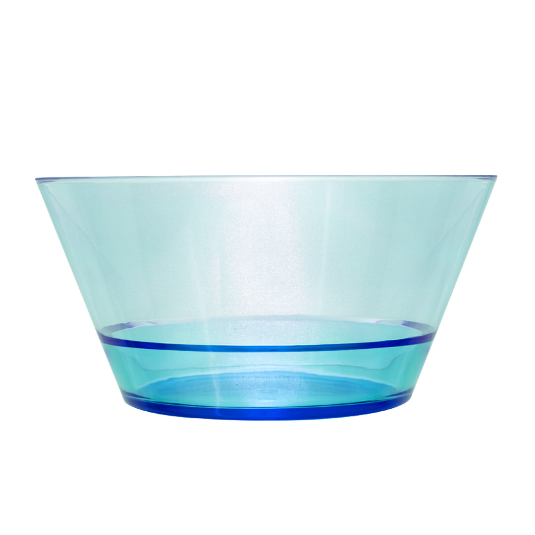 Plato Hondo Transparente Azul 22 cm