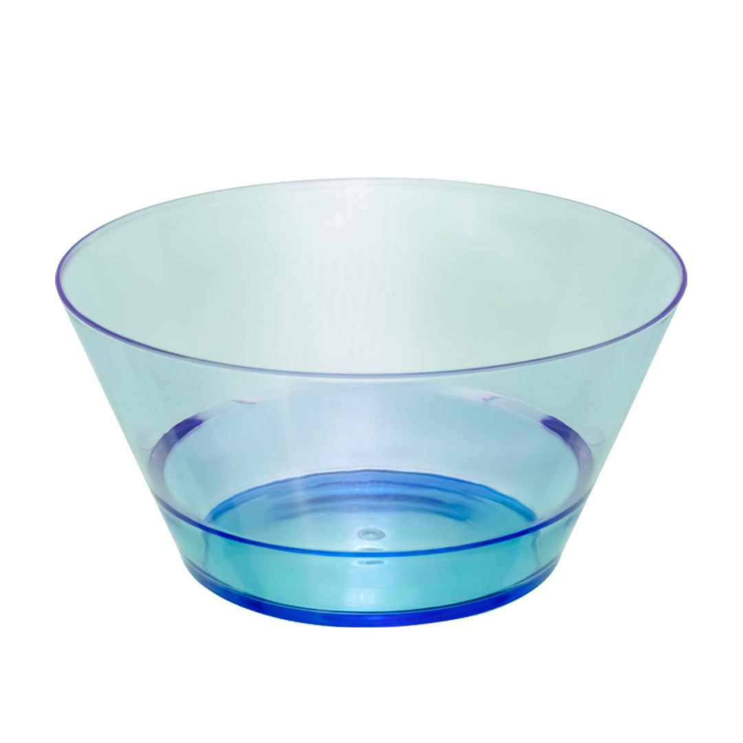 Plato Hondo Transparente Azul 22 cm