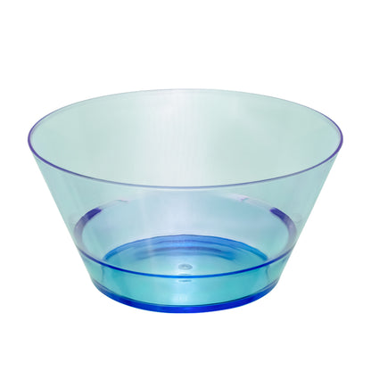 Plato Hondo Transparente Azul 22 cm