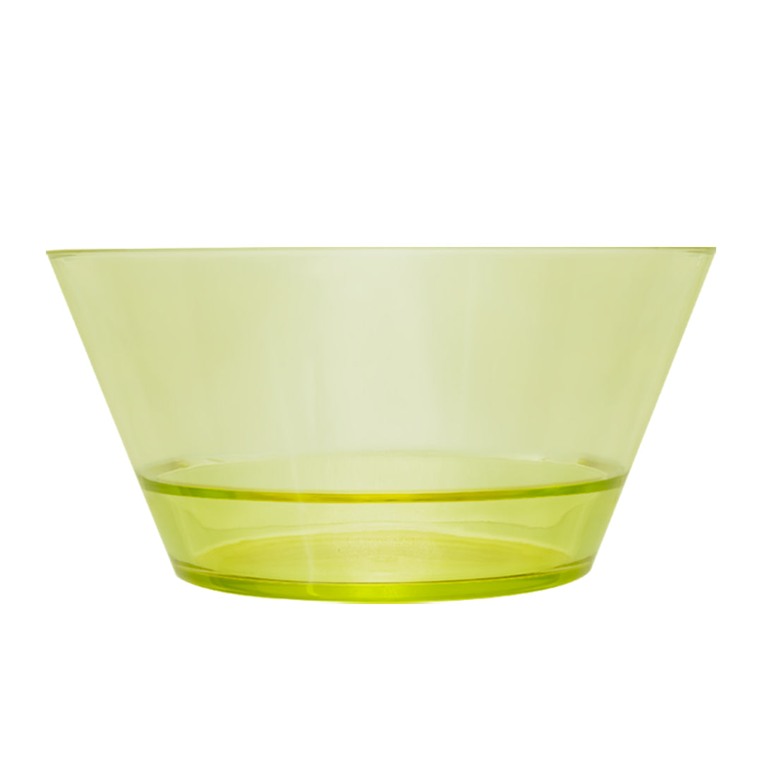 Plato Hondo Transparente Amarillo 22cm