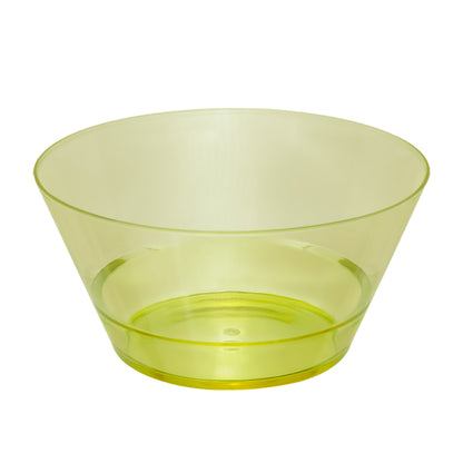 Plato Hondo Transparente Amarillo 22cm