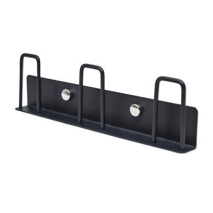 Portavasos Metálico Negro Recto para Vasos