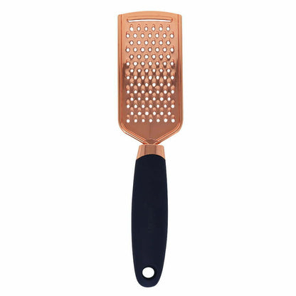 Rallador de Cocina Metálico con Mango Azul - 24 cm