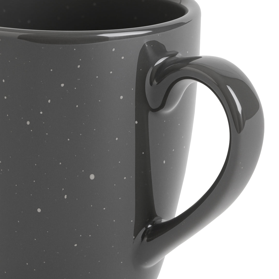 Set de 6 Tazas de Cerámica Gris - 400 ml