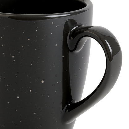 Set de 4 Tazas de Cerámica Negra - 400 ml