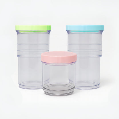 Set de 3 Contenedores expandibles de Plástico - 3 Diferentes colores