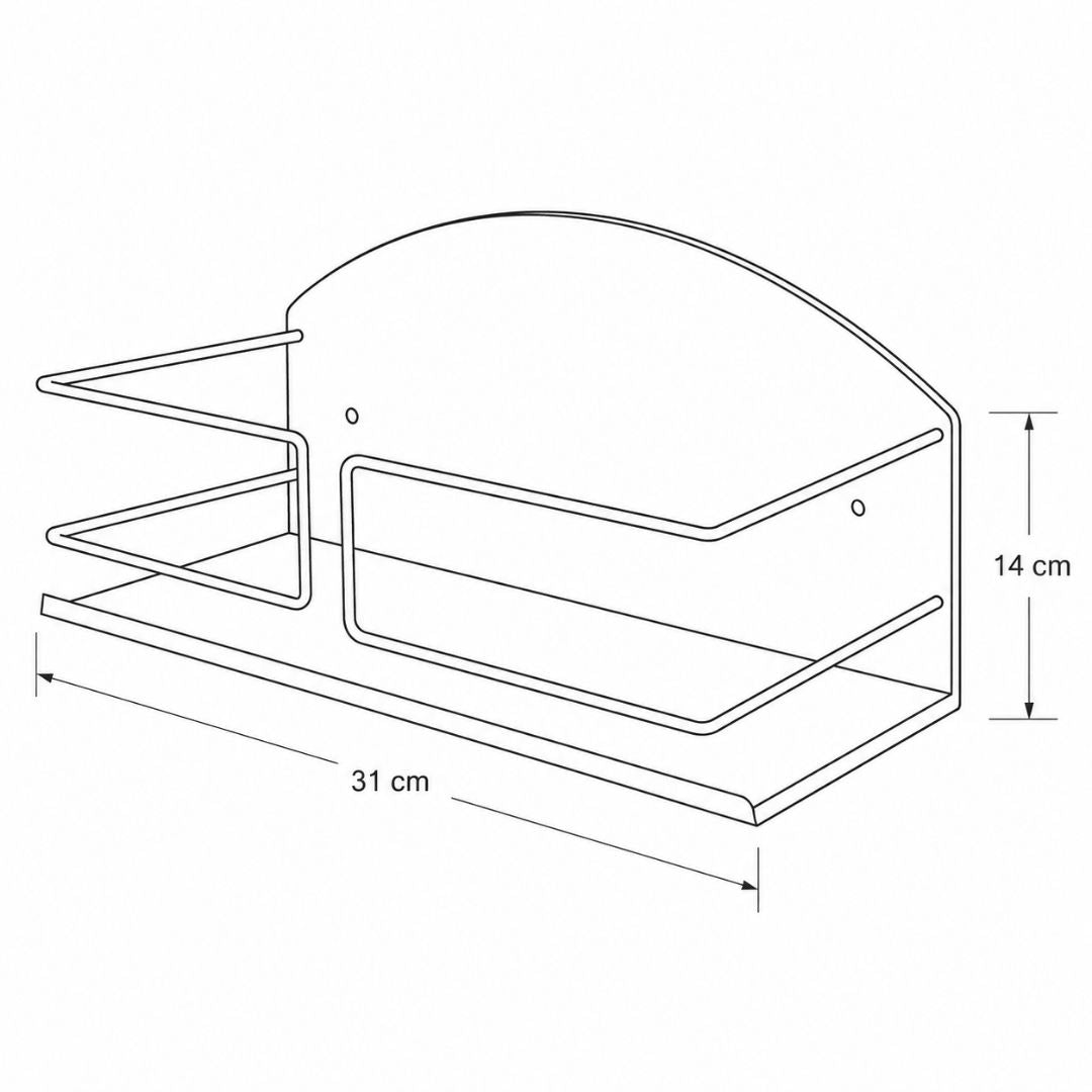 Soporte Porta Especias Magnético Blanco