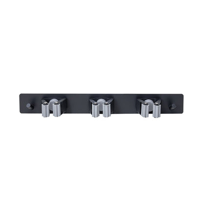 Organizador metálico de pared para herramientas de limpieza