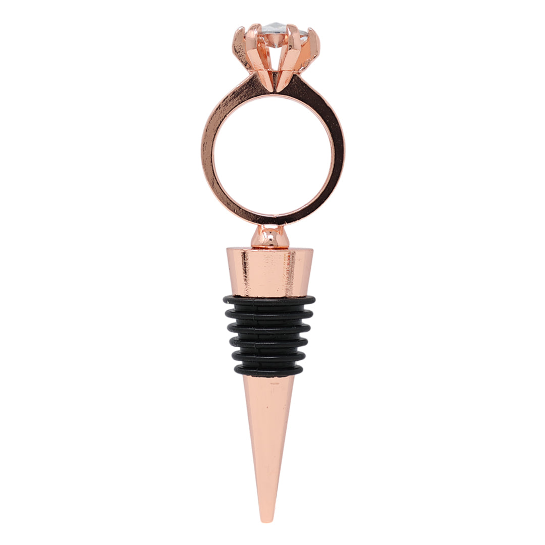 Tapón de Vino Anillo de Diamante Rosa