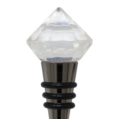 Tapón de Vino Diamante - Acabado Níquel Negro