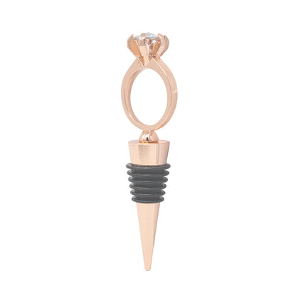 Tapón de Vino Anillo de Diamante Rosa