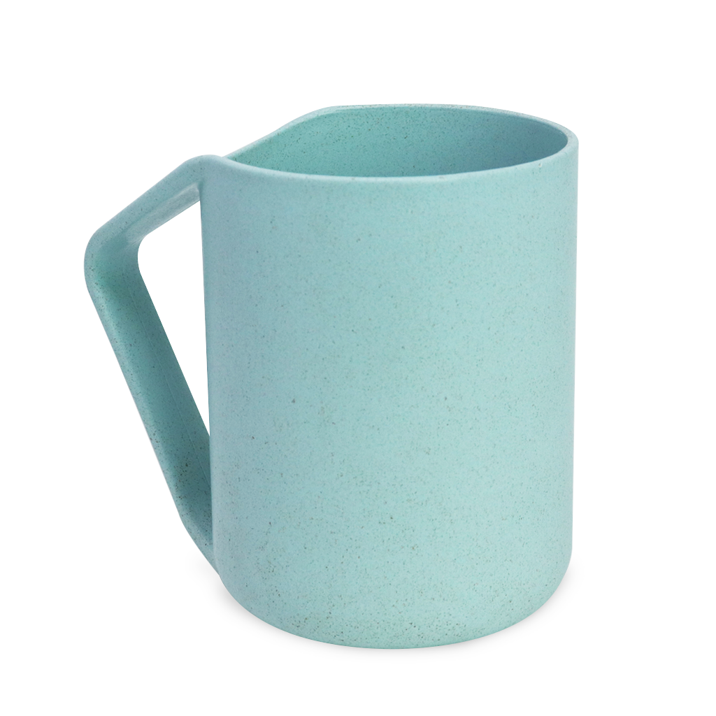 Taza de Trigo Azul con Mango