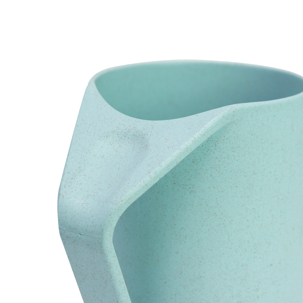 Taza de Trigo Azul con Mango