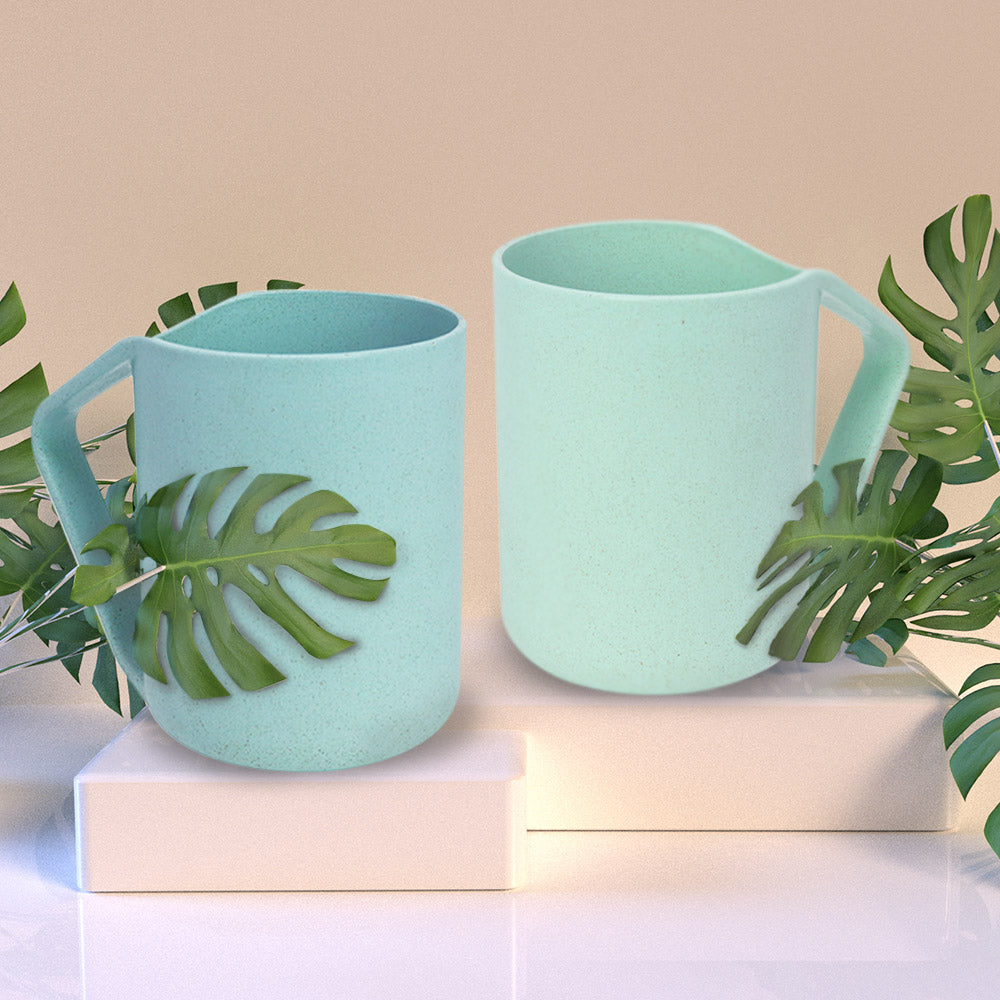 Taza de Trigo Azul con Mango