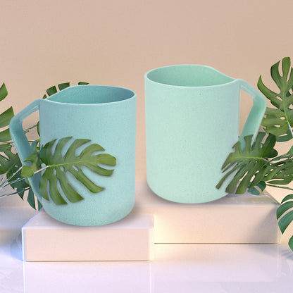 Taza de Trigo Azul con Mango